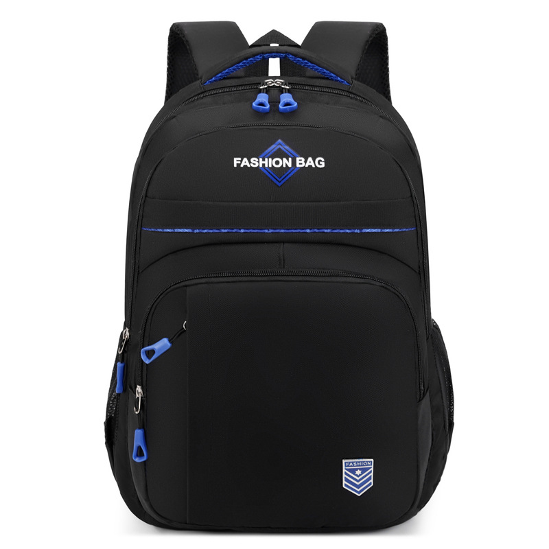 Mochila casual de color sólido para hombres de nuevo estilo, bolso de computadora de viaje de negocios de gran capacidad, mochila de estudiante de secundaria de moda