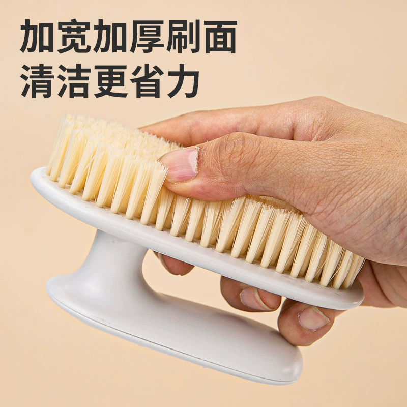 Soft harmless universal shoe brush for laundry