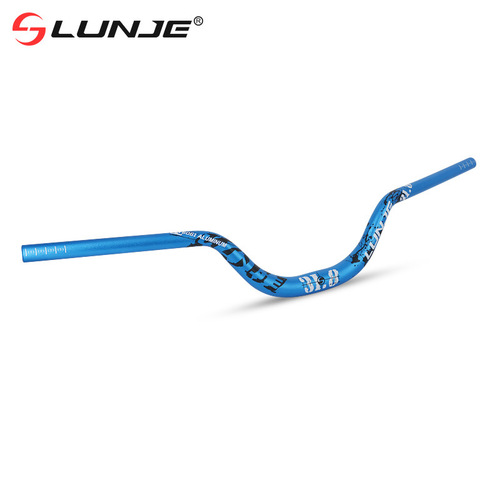 LUNJE mountain bike handlebar downhill off-road large angle extended Yan handlebar 720/780mm handlebar 90 raised