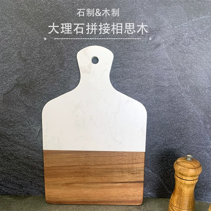 Мраморная доска шов acacia деревянные блюда Western disk -bull row case board Amazon hot selling new models
