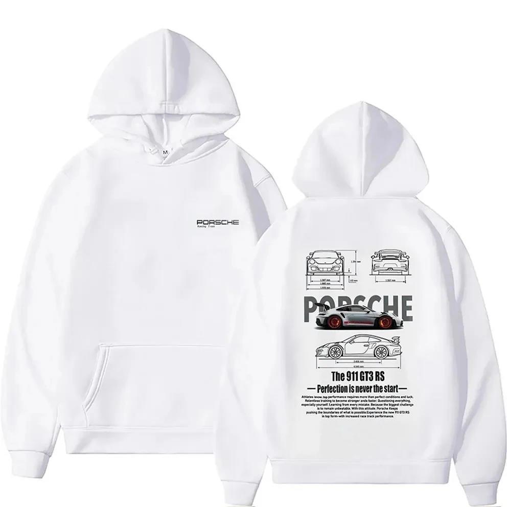 Casual Cotton Classic Fashion Design Car Letter Hoodies