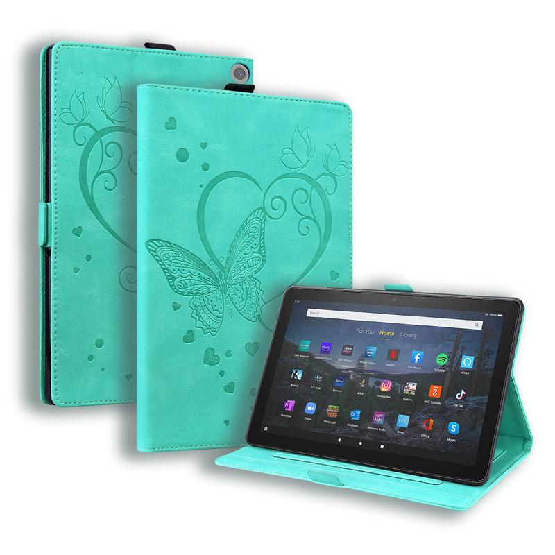 Suitable for Amazon Fire HD10 2021 tablet case, Lenovo M10plus matte butterfly embossed