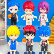 6款黑子篮球手办 动漫青峰火神大我紫原敦赤司征黑子黄濑公仔摆件