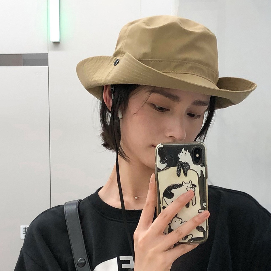 solid quick dry travel thin denim climbing sun hat for men and women