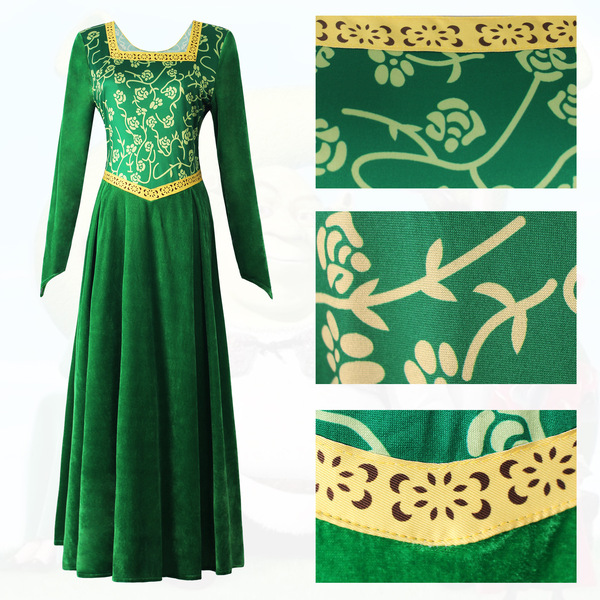 Green long skirt