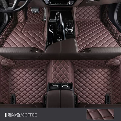 26 models of Hongqi's new H9, h5, h7, EHS3, HS5, hs7, and FCEV exclusive full-cover car floor mats (Modelə uyğun ayaqaltı) - hongqi-hs5-single-layer-foot-mat-coffee-color