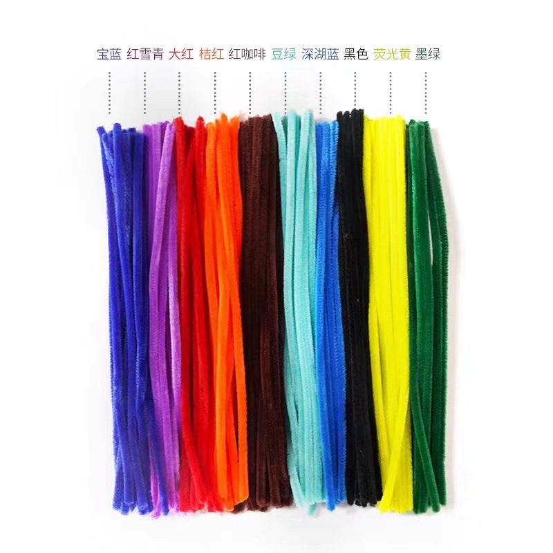 (Spot) Trick Twist Stick Crypto Macaron Color Ramo Juguetes educativos hechos a mano para niños Tetas de raíz de cabello súper densas