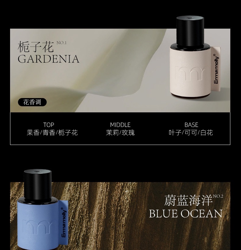 Emma Molly Smart Car Aromatherapy Machine Car Perfume Car Interior Purification and Odor Removal Portable Long-Lasting Fragrance Wholesale