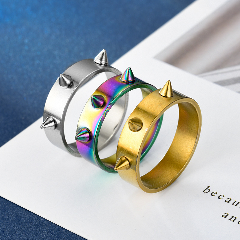 12, 5, 6 Ring Size Wholesale Jewelry Simple Style Geometric Titanium Steel Rings