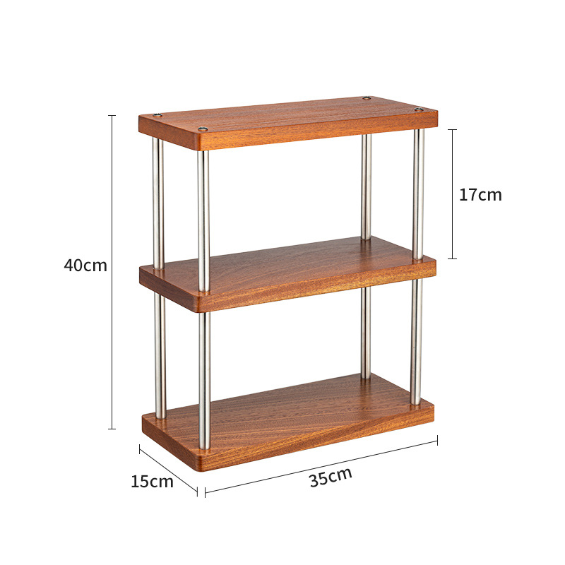 3 층 Sabri 나무 저장 랙