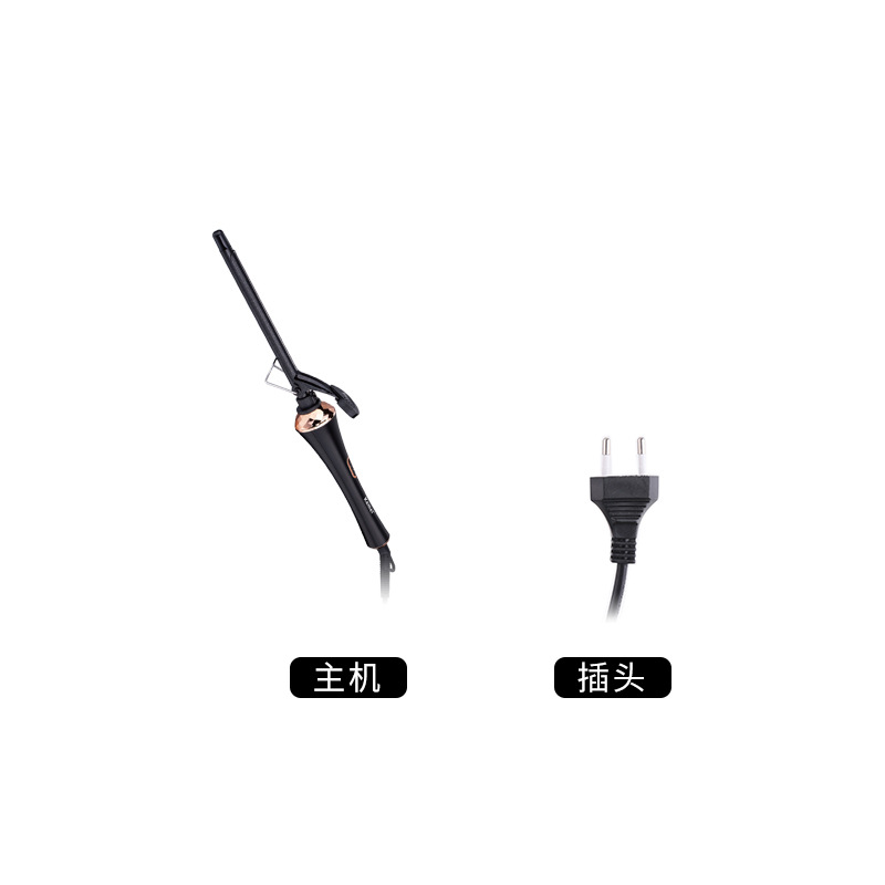 Rizador de pelo Kemei transfronterizo KM-S207 con control automático de temperatura, pantalla digital y rizador ultrafino, venta al por mayor