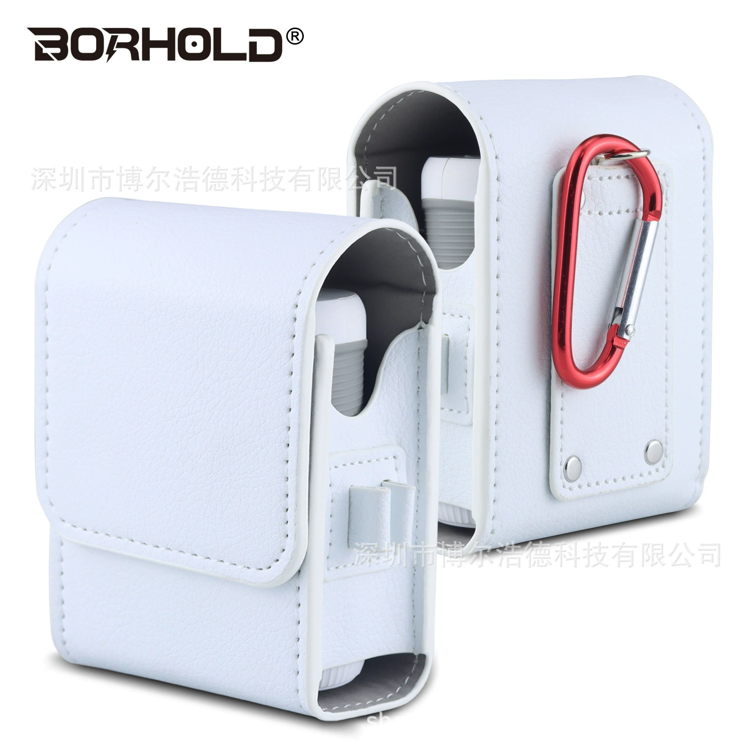 Сумка для хранения лазерного дальномера для гольфа из искусственной кожи, ударопрочный износостойкий карабин с магнитным ремнем