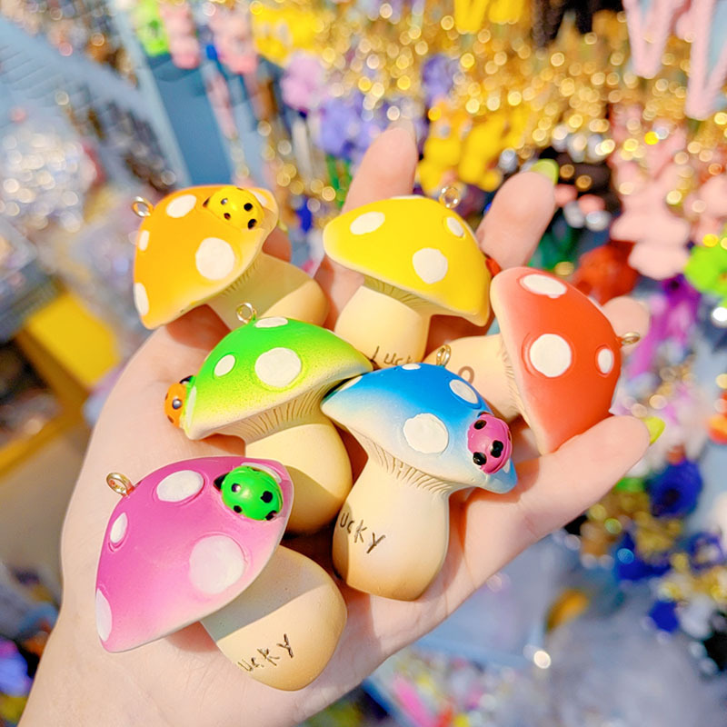 35g Weight Bag Pendant, Keychain Classification 1 Piece Quantity Casual, Street Occasion Resin Material Animal, Vocabulary Words/Name, Mushroom, Bow Knot Pattern Unisex Gender Cartoon Style, Cute Style 1 Piece Cartoon Style Cute Animal Vocabulary Words/Name Mushroom Resin Unisex Bag Pendant Keychain 8