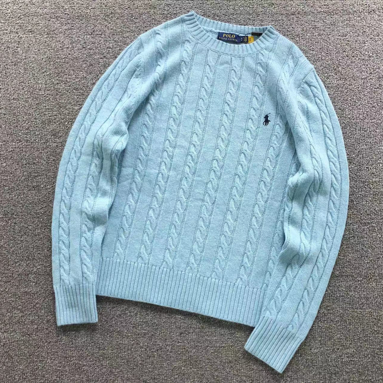 Fuente de alta versión Paul otoño ropa de hombre de cuello redondo chaqueta chaqueta camiseta de punto suéter de pony casual un cabello