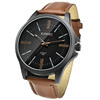 Men's ultra thin dial, waterproof quartz watches, watch, suitable for import, genuine leather, wholesale