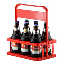 燕京U8酒提塑料提篮架提酒器啤酒提架可折叠啤酒拎酒器酒框啤酒架