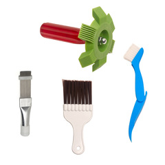 Cross-border air conditioning fin comb stainless steel brush fin comb condenser cleaning brush radiator cleaning dust removal tool
