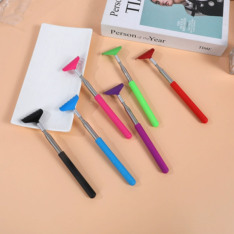 Телескопическая овощечистка старика из нержавеющей стали с семи зубьями на заводе, не попросит, чтобы помочь скребок для спины, зуд