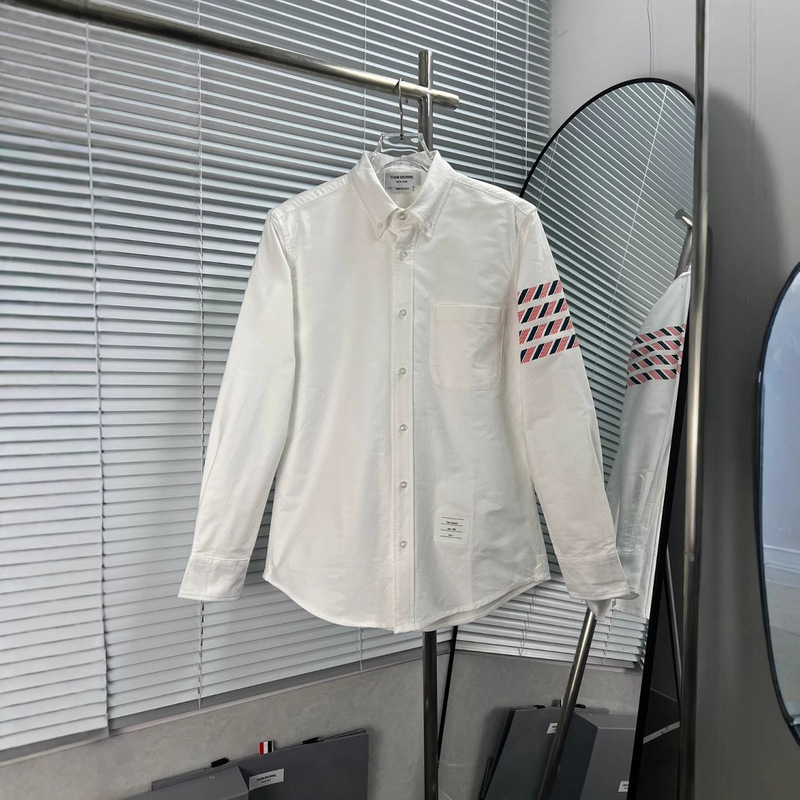 Authentic Tom Four-Stripe Shirt Washed Denim Jacket Tb Shirt Coat Men's Casual Jacket Lowy Authentic Tom Four-Stripe Shirt Washed Denim Jacket Tb Shirt Coat Men's Casual Jacket Lowy
