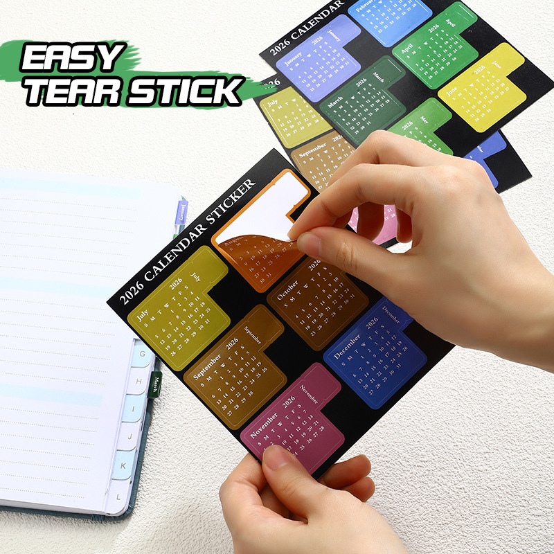 Planificador 2026, Notas Adhesivas Multifuncionales, Notas Adhesivas Coloridas DIY, Índice, Pegatinas Creativas para Planificador