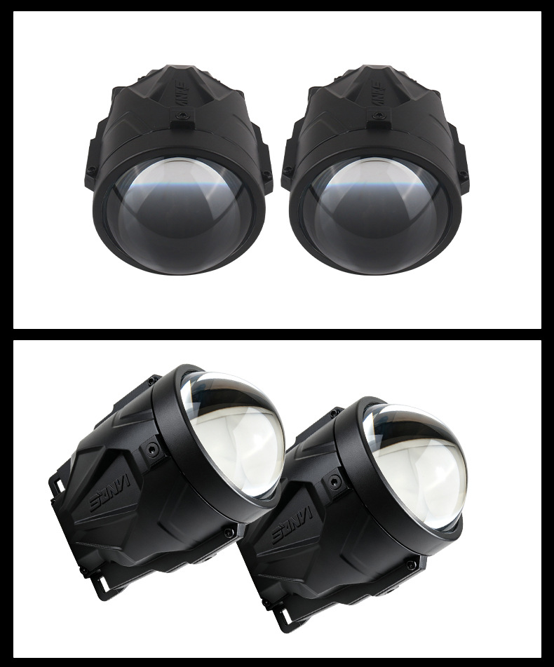 Sanwei F30 Toyota Honda fog light dual beam lens LED car light modification universal model laser cannon super bright 3inch