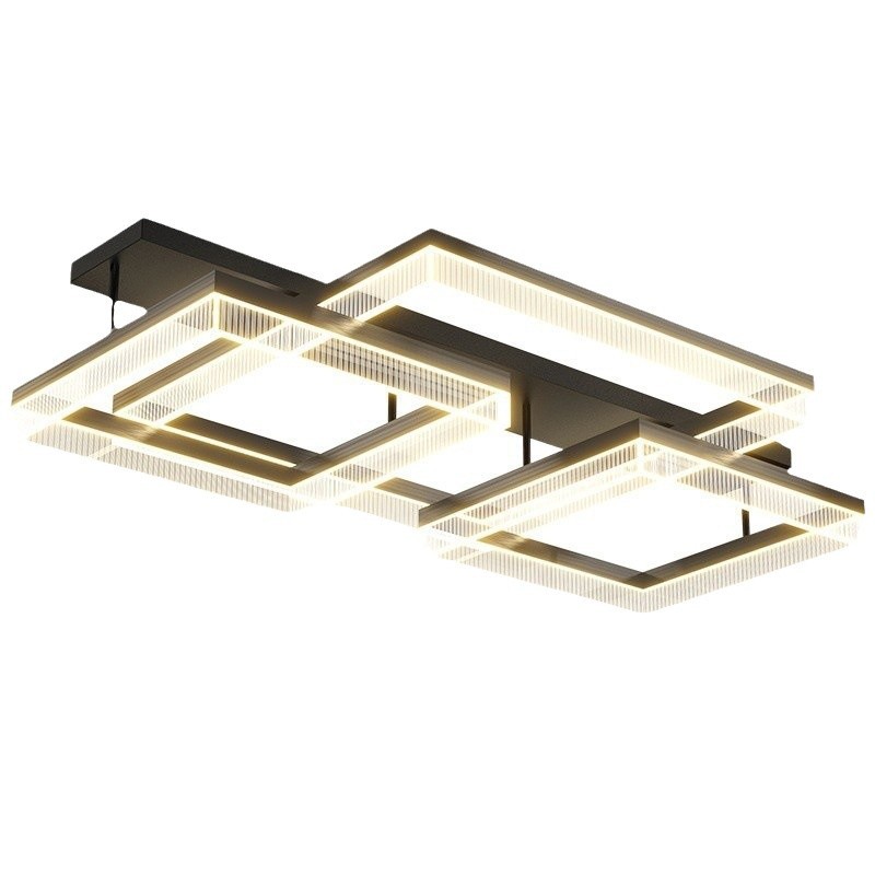 Nórdico sencillo moderno lujo villa lámpara de sala de estar doble candelabro dormitorio italiano estudio comedor lámparas de techo