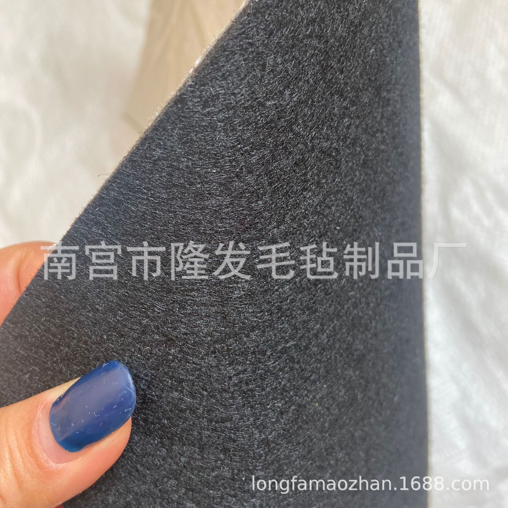 混纺毛粘合成板 涤纶针扎无纺布 黑色针無紡棉丙纶隔离隔热毡垫