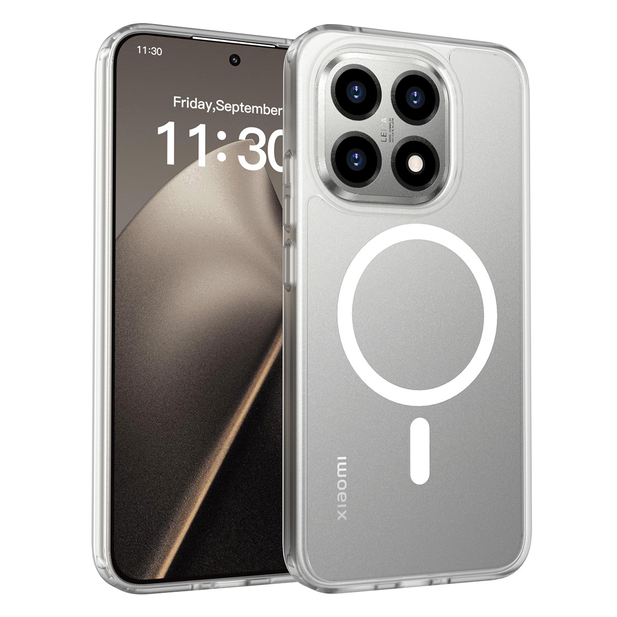 Aplicable en el extranjero Xiaomi 15T succión magnética caso de teléfono celular sensación de piel semipermeable anti-caída 17Pro caso de protección al por mayor