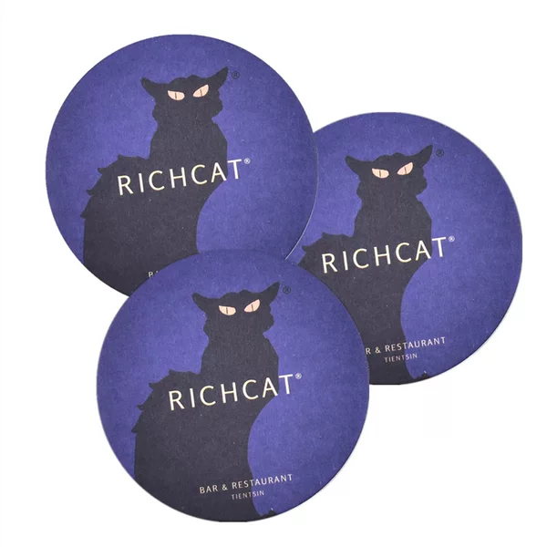 Submissions for Design of Absorbent Paper Coasters, Double-Sided Printed Cartoon Pattern Coasters, Gift Paper Coasters