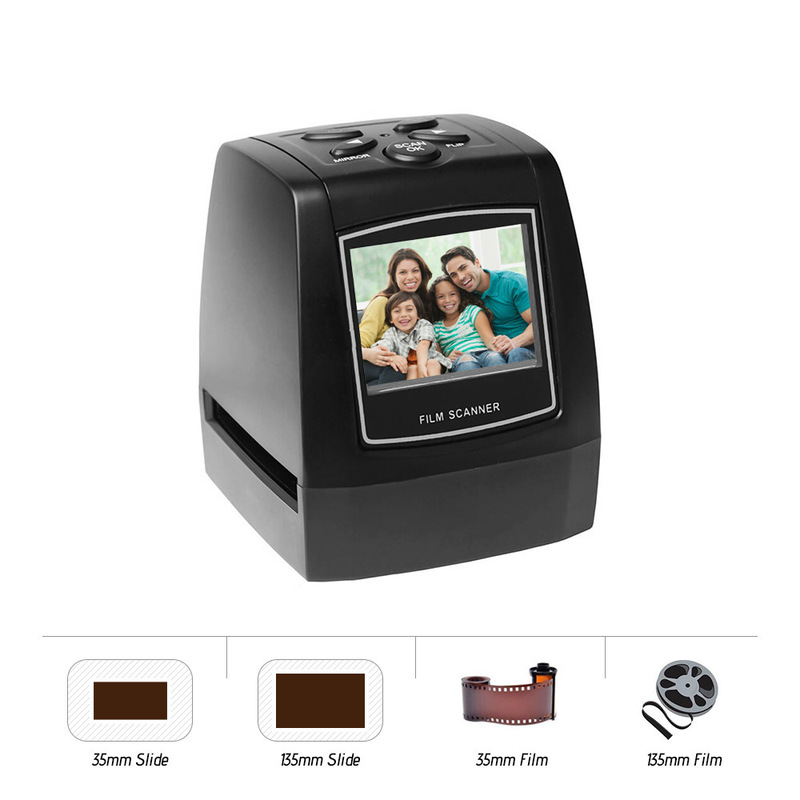 35/135mm film scanner film negative slide scan with 2.36-inch LCD screen