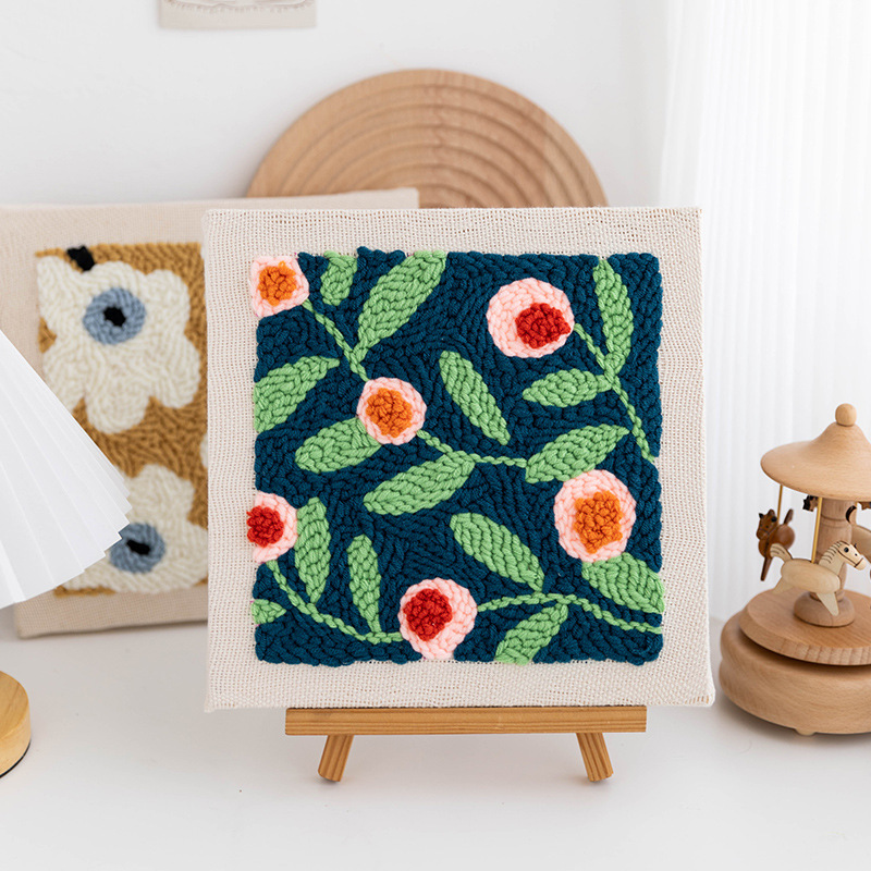 Handmade DIY Russian wool poke embroidery material kit