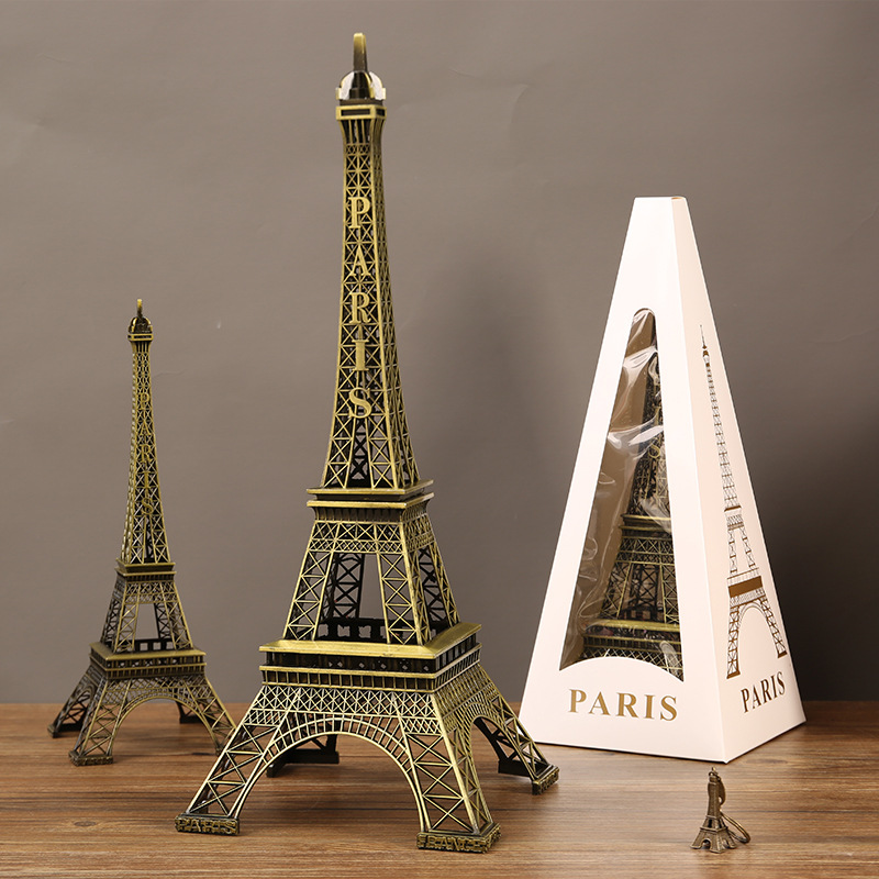 Torre Eiffel de París modelo arquitectónico modelo de alta sensación sala de estar vinos gabinete de televisión decoración de escritorio