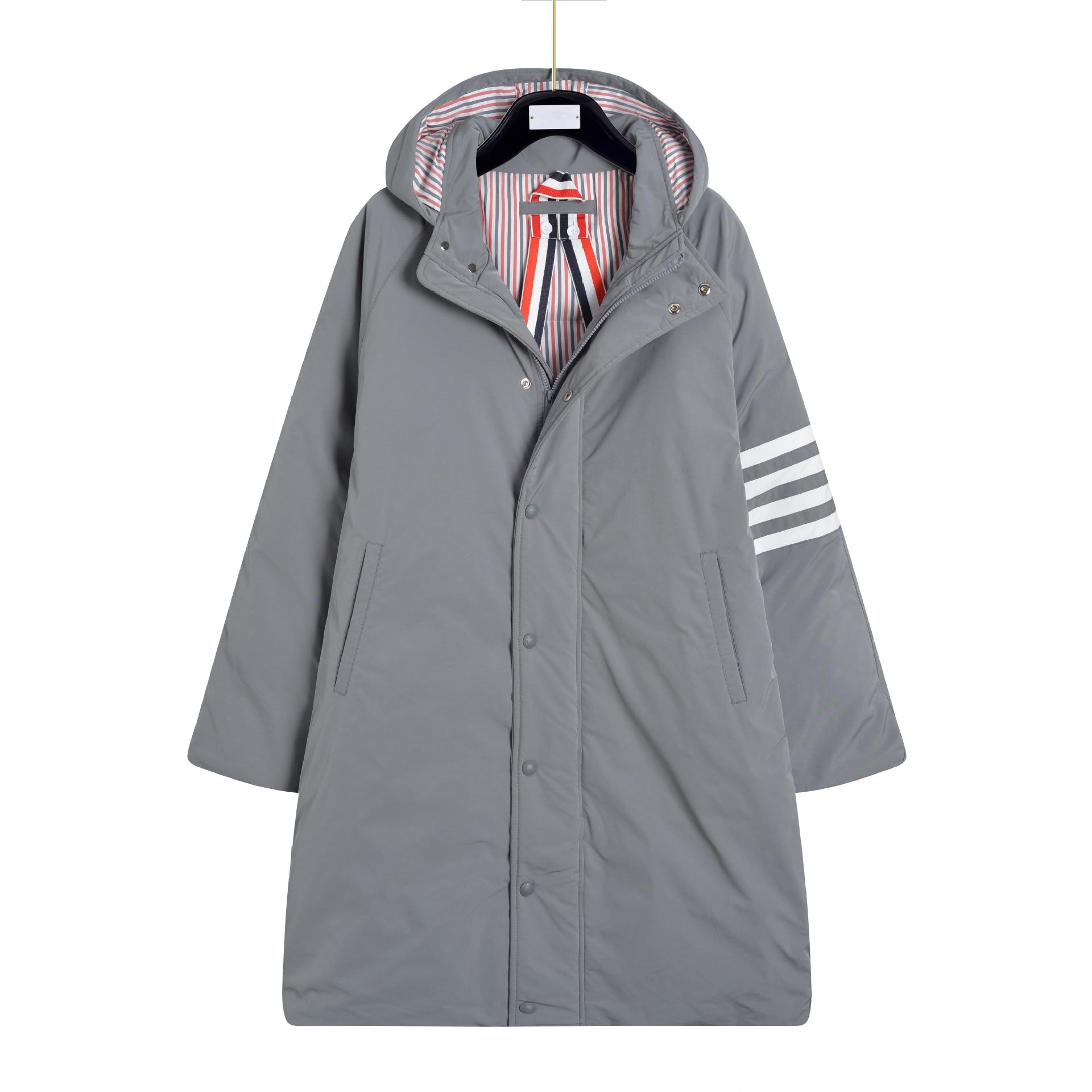 4바 롱 다운 재킷 그레이