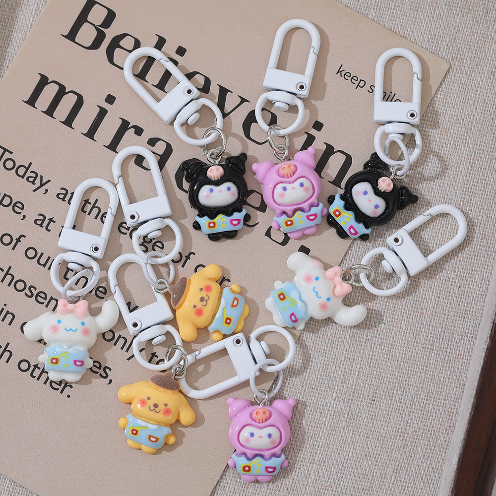 Dibujos Animados Sanrio Pacha llavero colgante estudiante ins estilo mochila lápiz caso y otro colgante chica regalo creativo