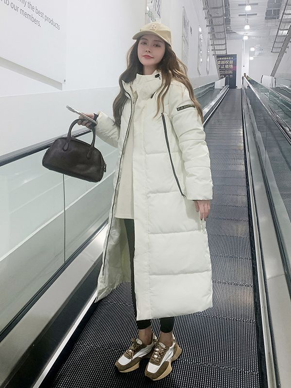 2023 invierno nuevo algodón de rodilla larga ropa de moda femenina de estilo coreano suelta chaqueta de algodón de tamaño grande chaqueta gruesa image 2