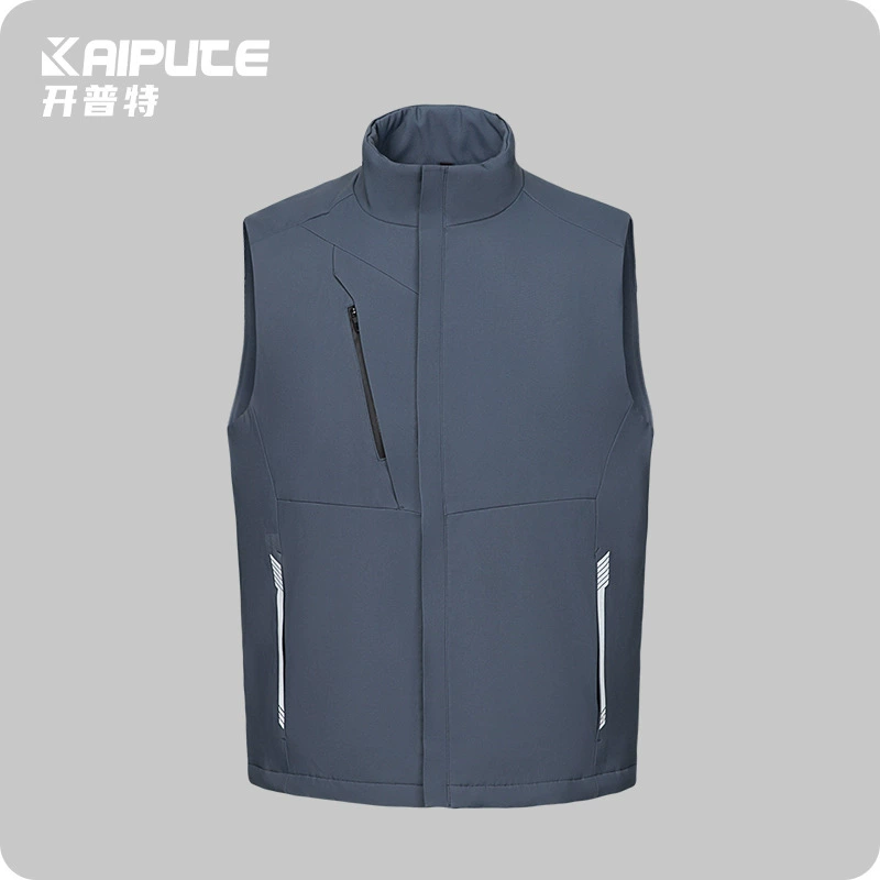 Зимний жилет с бархатом и утолщенной сплошной молнией