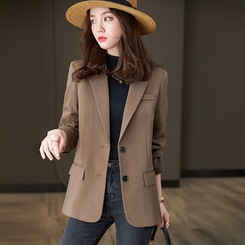 Early spring and autumn 2022 new online celebrity elegant small suit top clothes casual small suit jacket for women