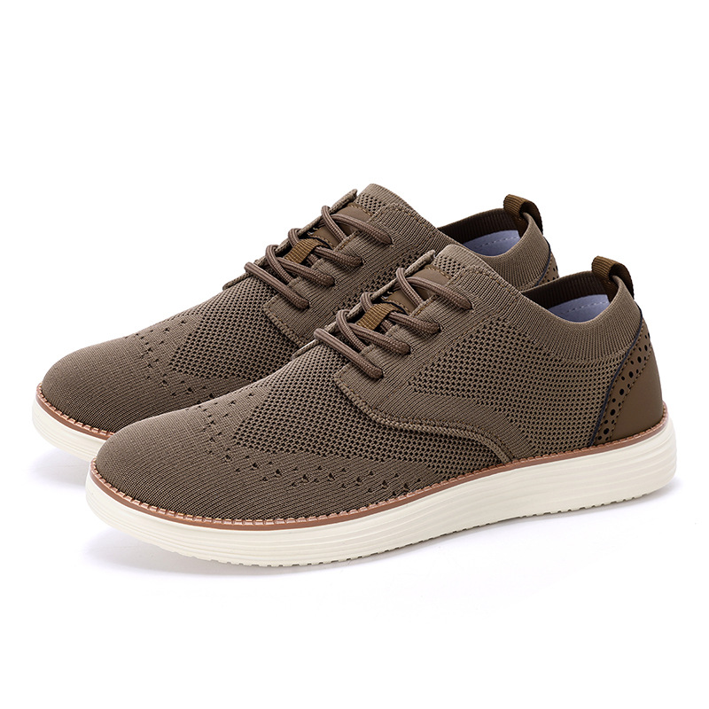 2025 nuevos zapatos casuales de hombre ligeros transfronterizos Amazonas tamaño 48 transpirables zapatos de tela voladora para hombres image 9