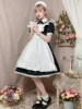 Black, white, mid-length