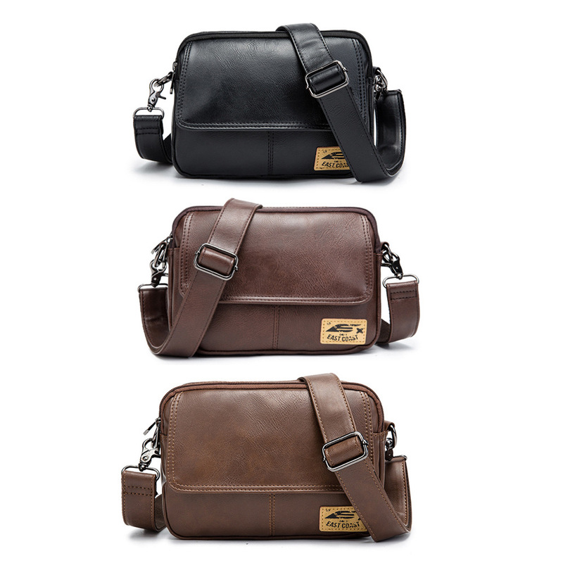 2026 New Model Youth Crossbody Bag, Personalized Men's Leather Small Sling Bag, Casual Vintage Shoulder Bag, Fashionable Messenger Bag 2026 New Model Youth Crossbody Bag, Personalized Men's Leather Small Sling Bag, Casual Vintage Shoulder Bag, Fashionable Messenger Bag