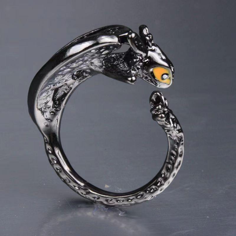 Black Dragon Boy Toothless Dragon / Opening adjustable