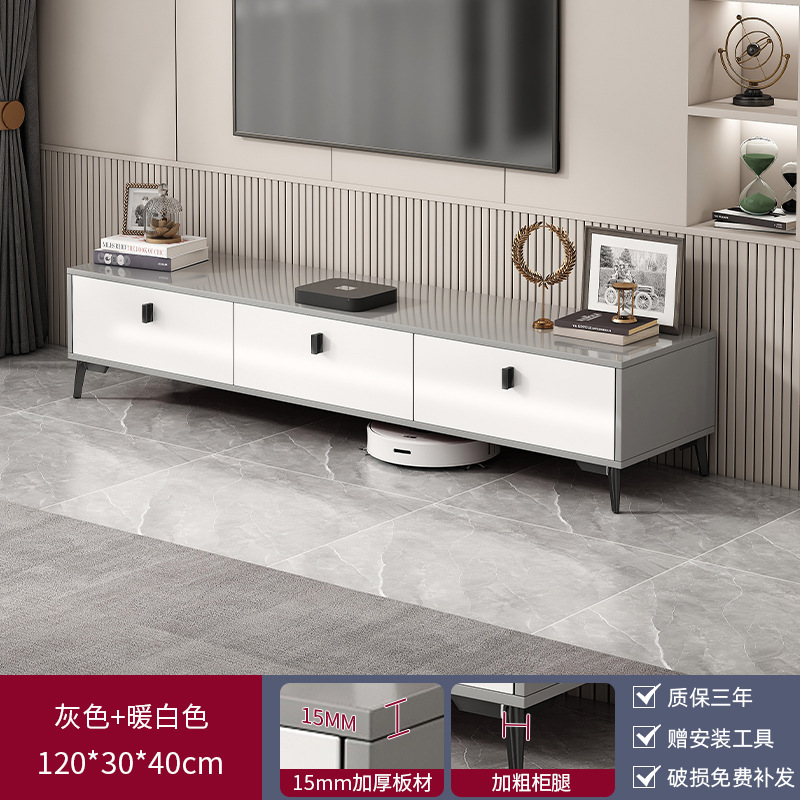 Mueble de TV, sala de estar, hogar 2025, nuevo apartamento pequeño, almacenamiento y almacenamiento, gabinete de TV simple moderno integrado