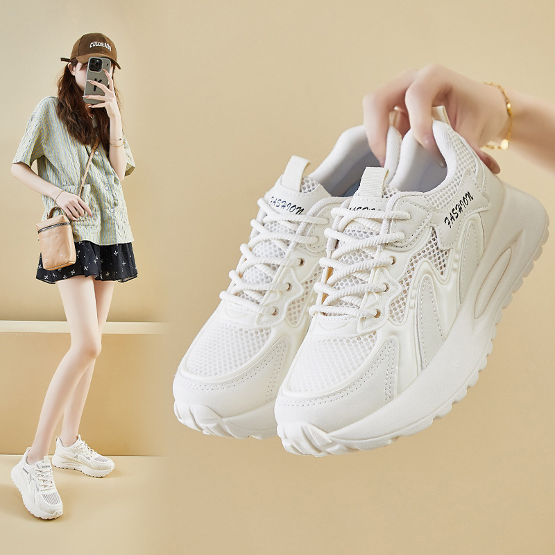 Zapatillas de Malla Transpirables para Mujer XFG20 de PU, Malla y Caucho Transpirable para Uso Diario
