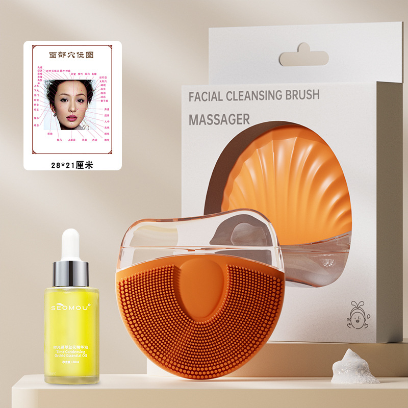 Herramienta de masaje y lifting facial, exfoliante facial de silicona para limpieza facial, estiramiento de ojos y belleza facial.