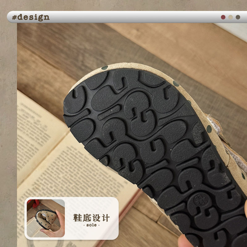 XSHX波点玛丽珍｜女童秋韩系复古美式百搭橡胶底宽展鞋头温州童鞋|undefined