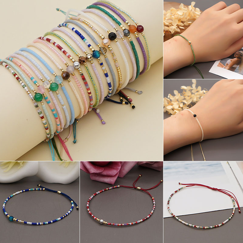 1g Weight Bracelets Classification 1 Piece Quantity 1 Piece Simple Style Round Beaded Pearl Women's Bracelets
