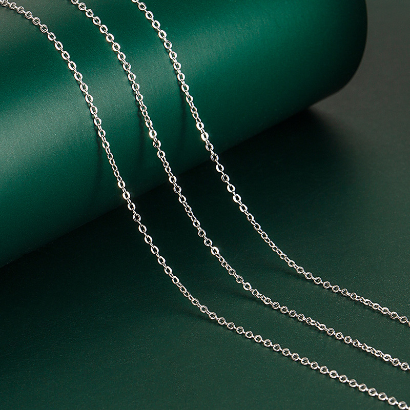 Fashionable O-shaped chain necklace for women cross chain with pendant jewelry single chain naked chain with chain long sweater chain on behalf of