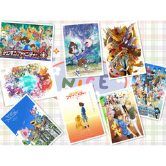 Cartoon poster wall stickers, 8 pieces, from Abyssal Ricky Hall's Christmas Eve.