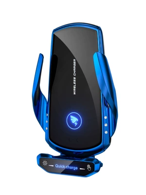 15W Air Vent Hook Clip – Car phone holder - blue