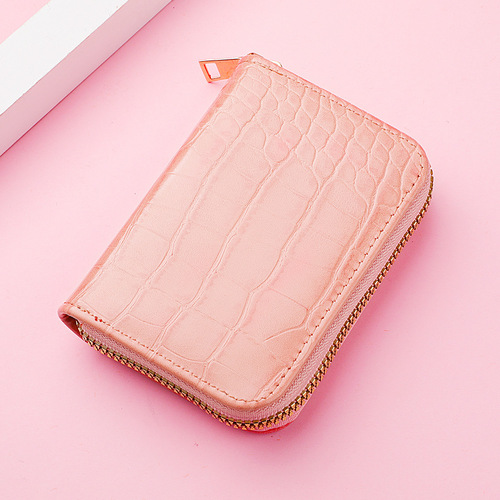 new accordion card holder women's coin purse men's multi-card slot pu pickup case zipper small wallet driver's license bag